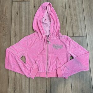 Dollz kill bratz velvet cropped hoodie